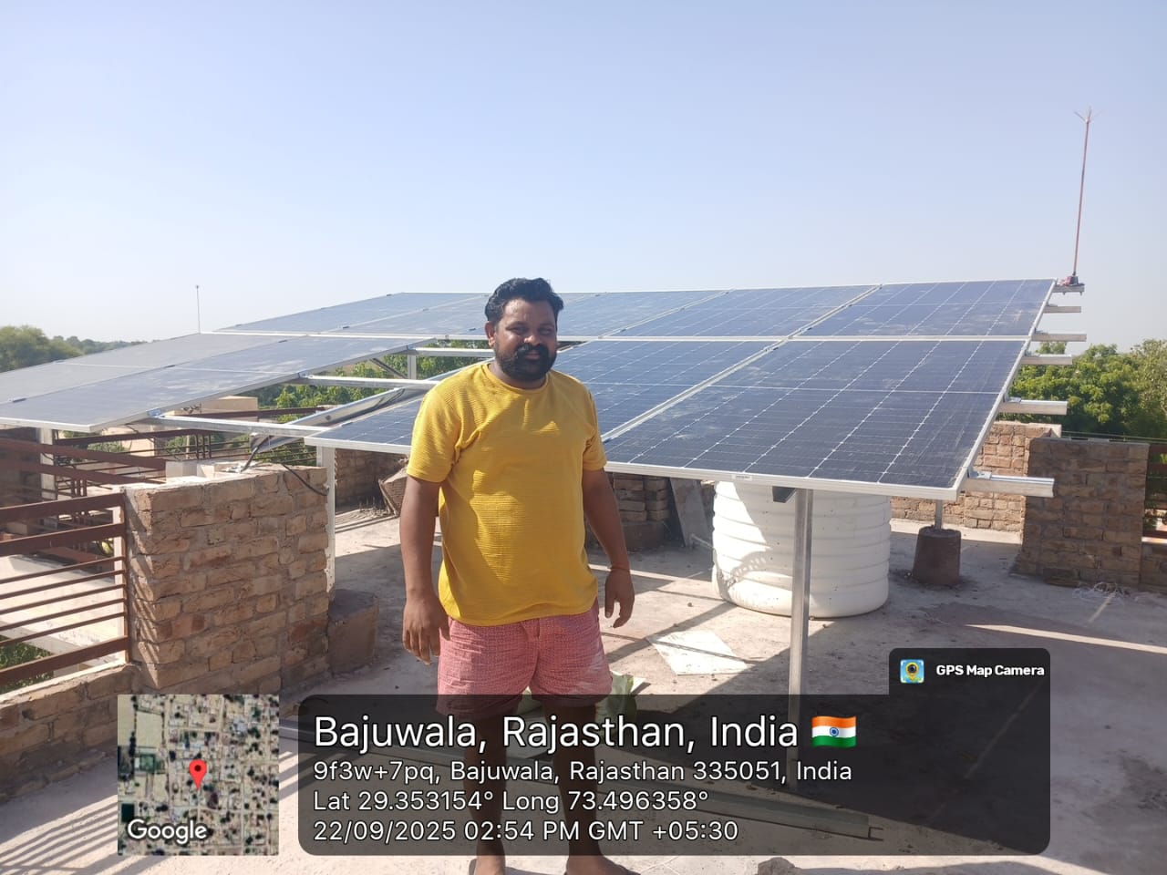 Solar panels installed by Rajasthan Solar - project 3